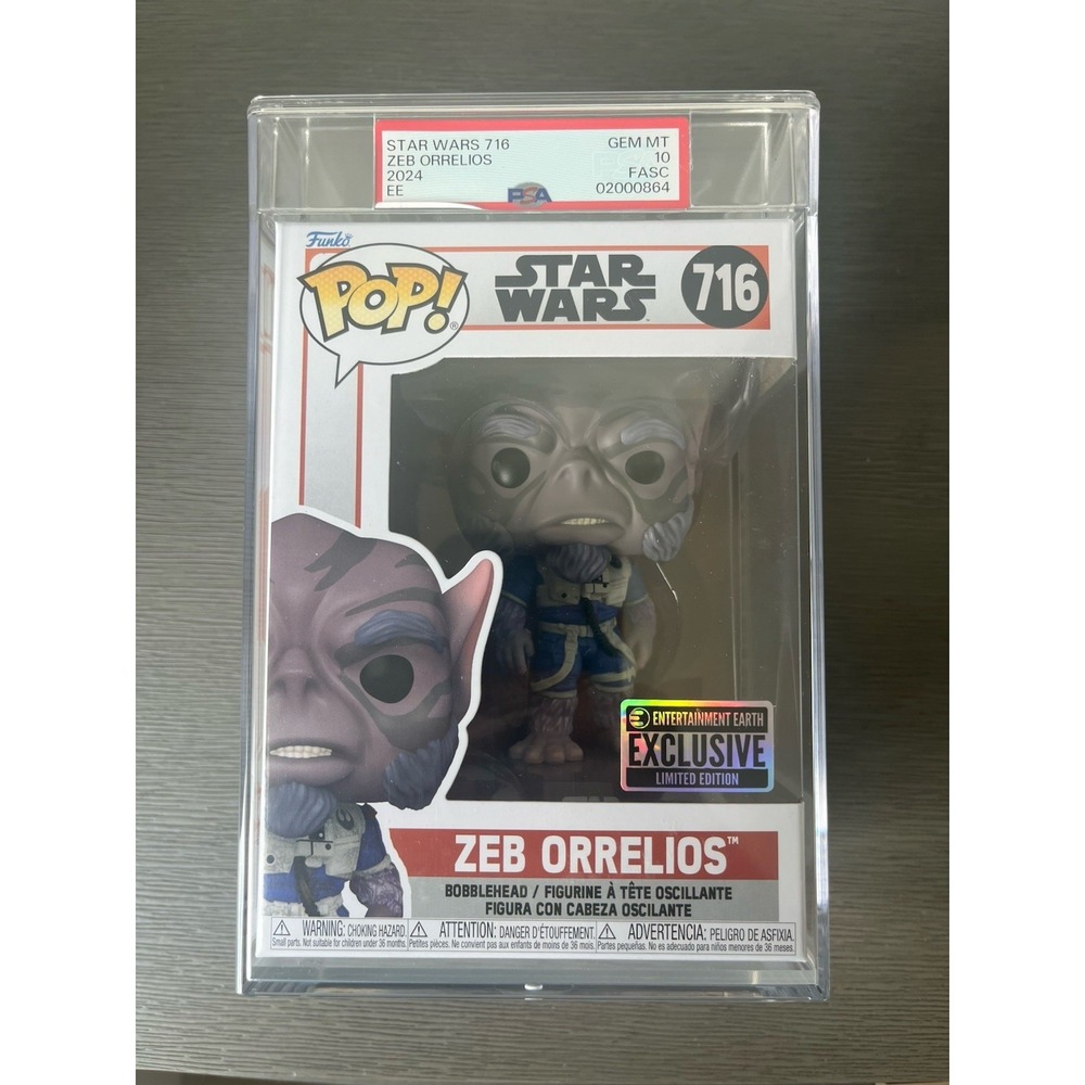 Zeb Orrelios Star Wars‎ #716 EE Exclusive Funko Pop PSA 10 GEM MINT